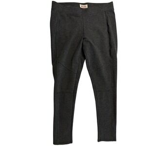 Mudd Knit Jeggings Moto Style Casual Pants Dk Gray Size M-EUC
